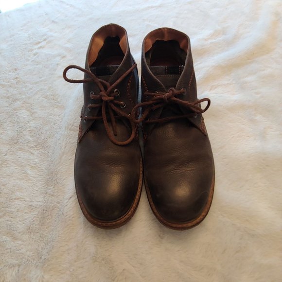 Johnston & Murphy gray black men\'s leather casual lace shoe 8 main image 11
